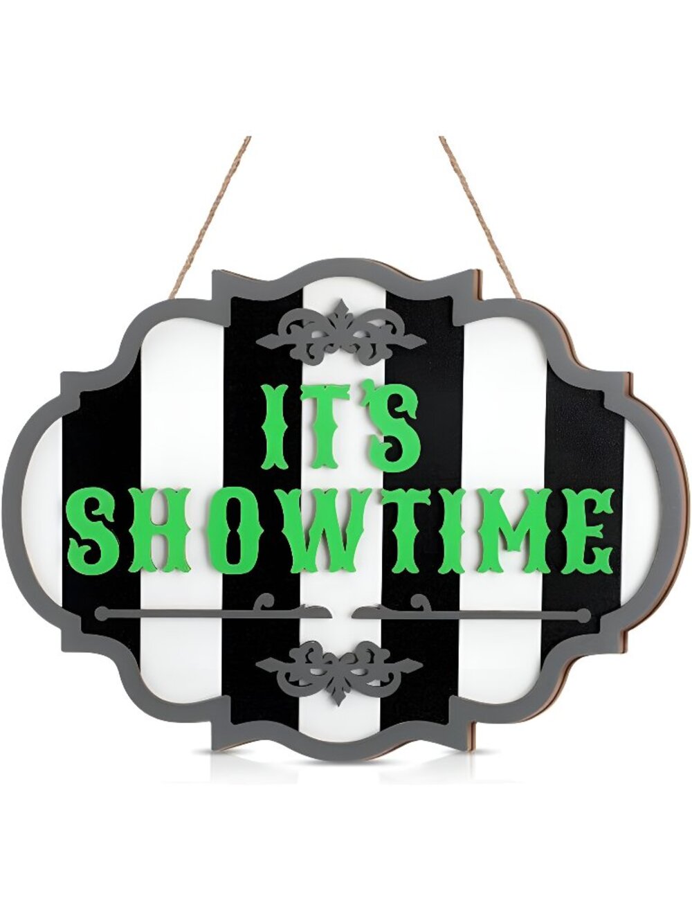 Halloween Door Sign Hanging Decoration It's Showtime Halloween